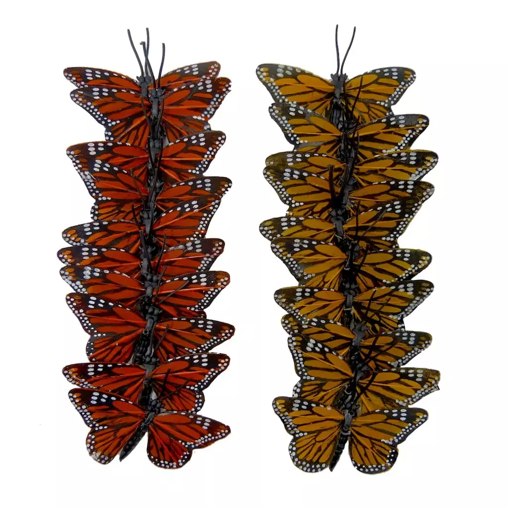 Outlet ⭐ 12 Packs: 10 ct. (120 total) Assorted 7.8" Monarch Butterflies by Ashland® ⌛ 3 Outlet ⭐ 12 Packs: 10 ct. (120 total) Assorted 7.8" Monarch Butterflies by Ashland® ⌛