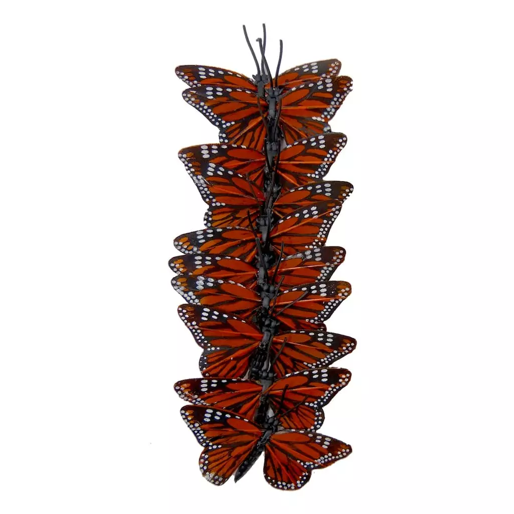Outlet ⭐ 12 Packs: 10 ct. (120 total) Assorted 7.8" Monarch Butterflies by Ashland® ⌛ 4 Outlet ⭐ 12 Packs: 10 ct. (120 total) Assorted 7.8" Monarch Butterflies by Ashland® ⌛ - Image 2