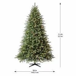 Top 10 ⭐ 7.5ft. Pre-Lit Hartford Pine Artificial 🤩 Christmas Tree, Clear Lights by Ashland® ❤️ -Michaels Store 10151894 13