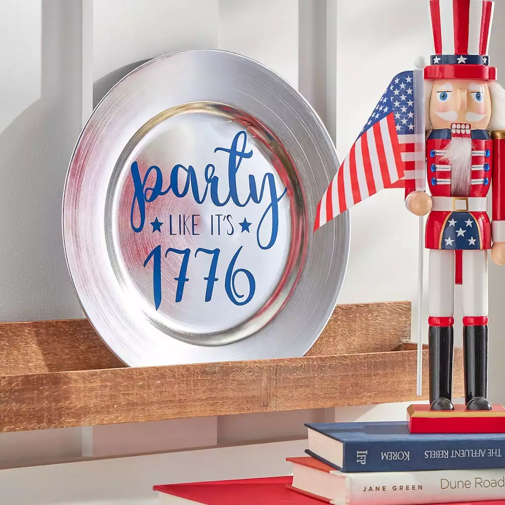 Best deal ⭐ Silver Charger Plate by Ashland® 💯 6 Best deal ⭐ Silver Charger Plate by Ashland® 💯 - Image 4