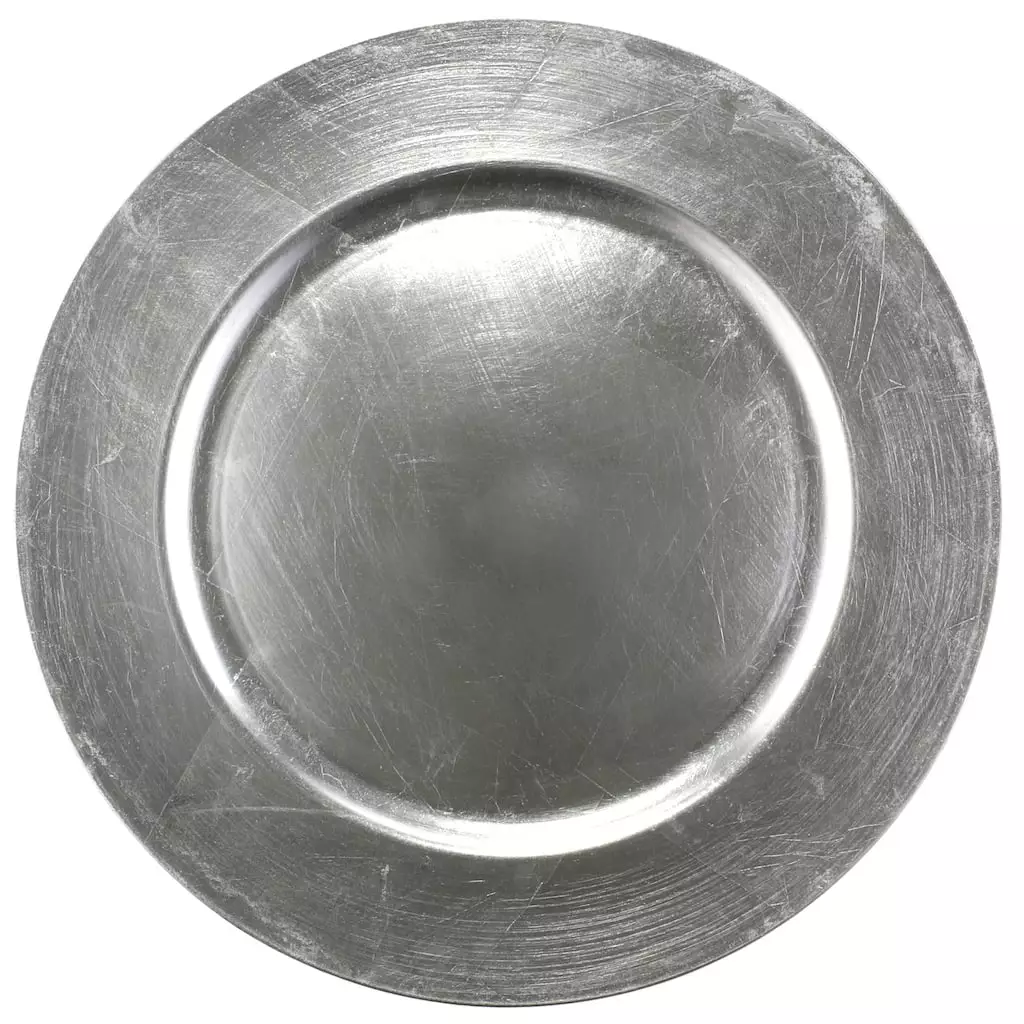Best deal ⭐ Silver Charger Plate by Ashland® 💯 3 Best deal ⭐ Silver Charger Plate by Ashland® 💯