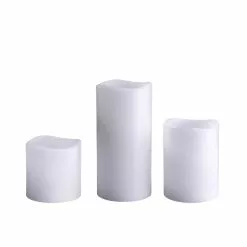 Cheapest 🌟 White Wax Touch LED Pillar Candle Set by Ashland® 😀