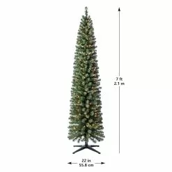 Coupon 🥰 7ft. Pre-Lit Artificial Christmas Tree, Clear Lights by Ashland® 🎉 -Michaels Store 10293311 14