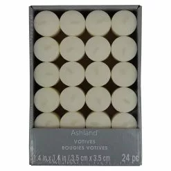 Outlet ⌛ 12 Packs: 24 ct. (288 total) Basic Elements™ Ivory Votive Candles by Ashland® 🔥