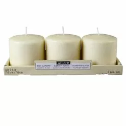 Cheapest 🔥 Ashland® Basic Elements™ Ivory Pillar Candle, 3 Pack ⭐