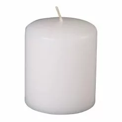 Coupon ⭐ 24 Pack: 2" x 2" Fresh Linen Mini Pillar Candle by Ashland® ⌛