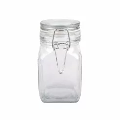 Best Sale ⌛ Square Glass Jar with Latch by Ashland® 🔥 -Michaels Store 10354884 3