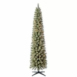 Wholesale ❤️ 7ft. Pre-Lit Artificial Cashmere Pencil 😍 Christmas Tree, Clear Lights by Ashland® ⭐