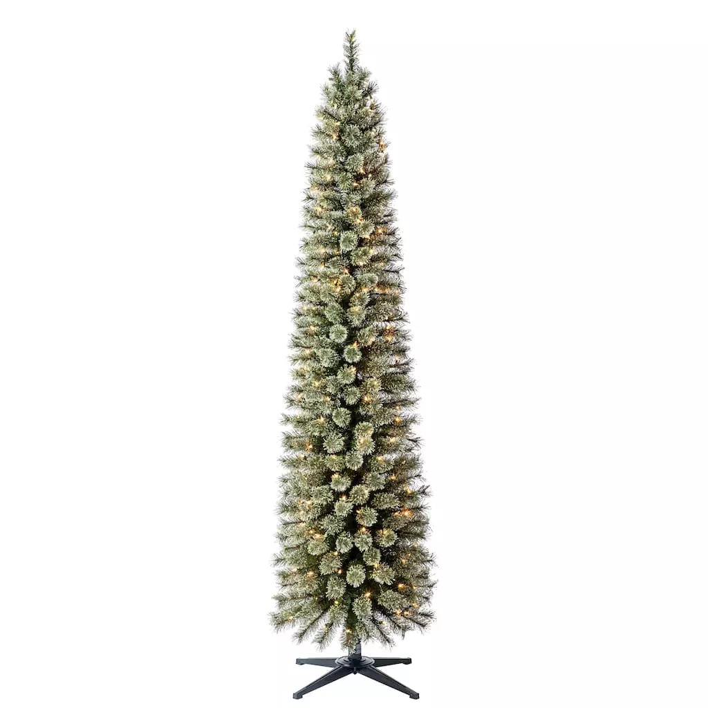 Wholesale ❤️ 7ft. Pre-Lit Artificial Cashmere Pencil 😍 Christmas Tree, Clear Lights by Ashland® ⭐ 3 Wholesale ❤️ 7ft. Pre-Lit Artificial Cashmere Pencil 😍 Christmas Tree, Clear Lights by Ashland® ⭐