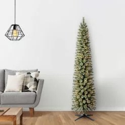 Wholesale ❤️ 7ft. Pre-Lit Artificial Cashmere Pencil 😍 Christmas Tree, Clear Lights by Ashland® ⭐ 17 Wholesale ❤️ 7ft. Pre-Lit Artificial Cashmere Pencil 😍 Christmas Tree, Clear Lights by Ashland® ⭐ -Michaels Store 10368145 16