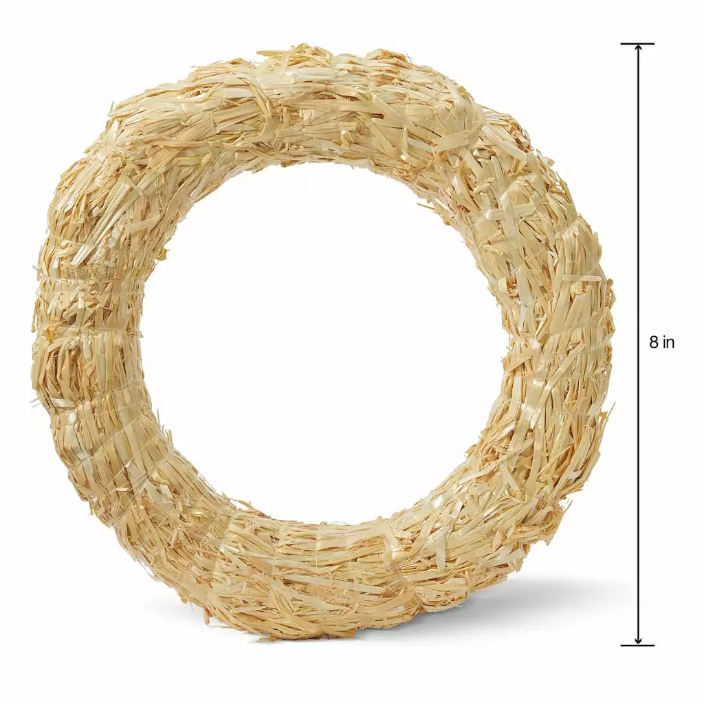 Discount 🔥 Decorative Straw Wreath by Ashland® 😀 6 Discount 🔥 Decorative Straw Wreath by Ashland® 😀 - Image 4