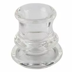 Buy ⭐ 12 Pack: 2.25" Chunky Glass Taper Candle Holder by Ashland® 🎁
