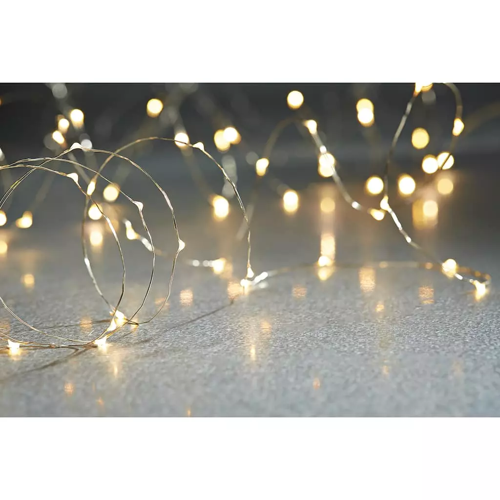 Best Pirce 😍 12 Pack: 10ft. Warm White Silver Wire LED String Lights by Ashland® 🔥 4 Best Pirce 😍 12 Pack: 10ft. Warm White Silver Wire LED String Lights by Ashland® 🔥 - Image 2
