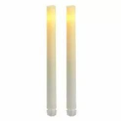Best Pirce ❤️ White LED Taper Candles with Timer By Ashland® 💯 -Michaels Store 10466491