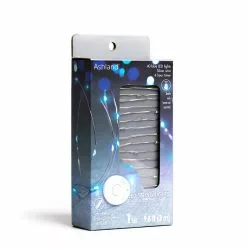 Discount 👍 40ct. Blue Silver Wire LED String Lights by Ashland® 👍 -Michaels Store 10473565 5