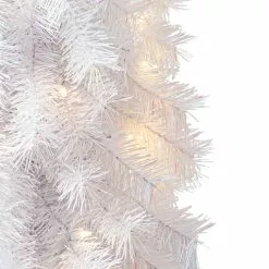 Outlet 😍 7ft. Pre-Lit White Norway Artificial Pencil Christmas Tree, Clear Lights by Ashland® 🤩 -Michaels Store 10487971 10