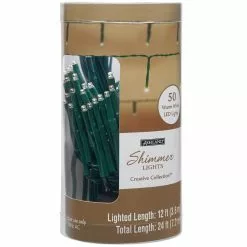 Buy ⌛ 12 Pack: Creative Collection™ 50ct. Warm White Shimmer Lights LED Garland by Ashland™ 💯