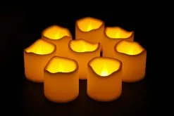 New ⌛ 6 Packs: 8 ct. (48 total) Basic Elements™ White LED Votives by Ashland® ✨ -Michaels Store 10519785 2 1