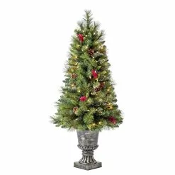 Discount ❤️ 4ft. Pre-Lit Verona Artificial Christmas Tree, Clear Lights by Ashland® 🔥
