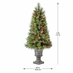 Discount ❤️ 4ft. Pre-Lit Verona Artificial Christmas Tree, Clear Lights by Ashland® 🔥 -Michaels Store 10523322 13