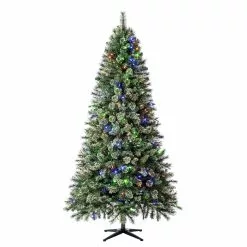 Hot Sale 🧨 7.5ft. Pre-Lit Augusta Pine Artificial ❄ Christmas Tree, Color Changing LED Lights by Ashland® 😍
