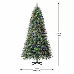 Hot Sale 🧨 7.5ft. Pre-Lit Augusta Pine Artificial ❄ Christmas Tree, Color Changing LED Lights by Ashland® 😍 -Michaels Store 10524538 21