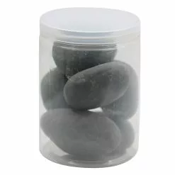 Cheap 💯 16 Pack: Large Washed Black Stones by Ashland™ ✨ -Michaels Store 10552993 1