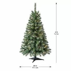 Best Pirce 🎁 4ft. Pre-Lit Riverside Pine Artificial Christmas Tree, Clear Lights by Ashland® 😉 -Michaels Store 10555064 14