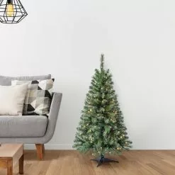 Best Pirce 🎁 4ft. Pre-Lit Riverside Pine Artificial Christmas Tree, Clear Lights by Ashland® 😉 -Michaels Store 10555064 16