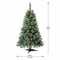 Discount 🌟 4ft. Pre-Lit Riverside Pine Artificial Christmas Tree, Multicolor Lights by Ashland® 😀 -Michaels Store 10555163 14