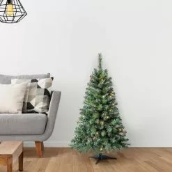 Discount 🌟 4ft. Pre-Lit Riverside Pine Artificial Christmas Tree, Multicolor Lights by Ashland® 😀 -Michaels Store 10555163 16