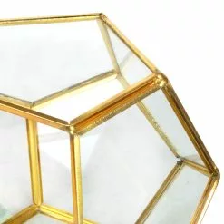 Wholesale ❤️ Gold Octagon Glass Terrarium By Ashland™ ✔️ -Michaels Store 10555877 1
