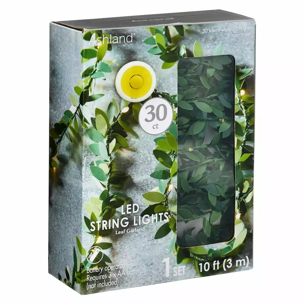 Brand new 🥰 10ft. Leaf Garland String Lights by Ashland™ ❤️ 3 Brand new 🥰 10ft. Leaf Garland String Lights by Ashland™ ❤️