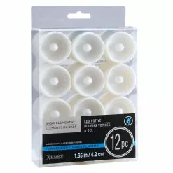 Deals 💯 White Glitter LED Votive Candles By Ashland® 12ct. ⌛ -Michaels Store 10562378 3