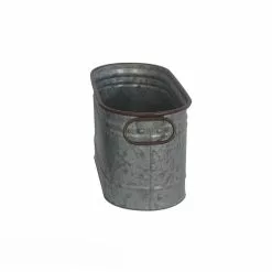 Cheap 🤩 Small Dark Galvanized Metal Oblong Planter By Ashland® ⌛ -Michaels Store 10573718 3