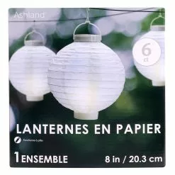 Wholesale โจ 8 Packs: 6 ct. (48 total) 8" White Paper Lanterns by Ashland® โ