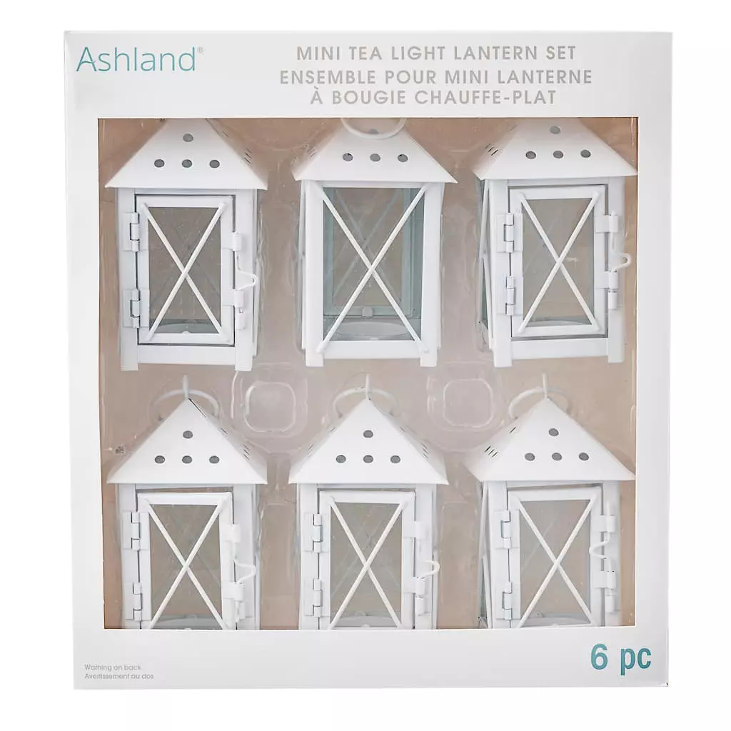 Cheap ⌛ White Mini Lanterns by Ashland® ⌛ 3 Cheap ⌛ White Mini Lanterns by Ashland® ⌛