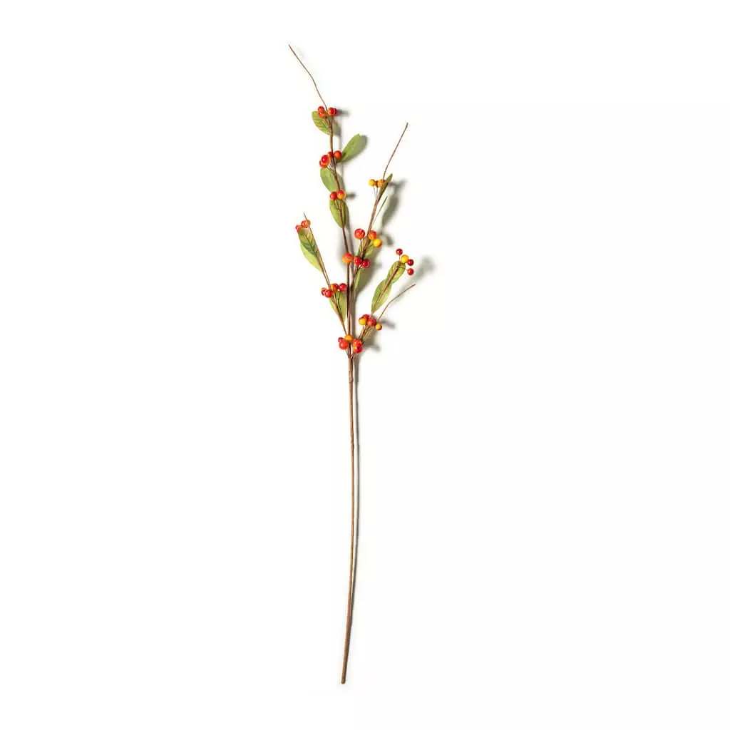 Brand new 😀 Orange & Yellow Berry Branch Stem by Ashland® 😉 3 Brand new 😀 Orange & Yellow Berry Branch Stem by Ashland® 😉