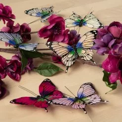 New 🥰 10.2" Blue, Purple & Green Feather Butterfly by Ashland® 👏 -Michaels Store 10627154 22