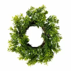 Outlet 🎁 9" Green Mini Boxwood Wreath with Flowers by Ashland® 😍