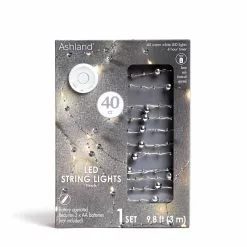 Promo 🎉 12 Pack: 40ct. Warm White Silver Pearl LED String Lights by Ashland® 🤩