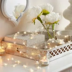 Best reviews of 💯 40ct. Warm White Silver Pearl LED String Lights by Ashland® 😍 -Michaels Store 10632036 3