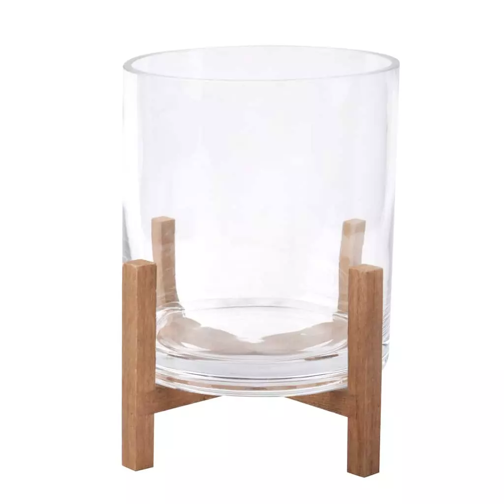 Best Sale ✨ 8 Pack: 6.5" Glass Candle Holder with Wood Base by Ashland® ✨ 3 Best Sale ✨ 8 Pack: 6.5" Glass Candle Holder with Wood Base by Ashland® ✨