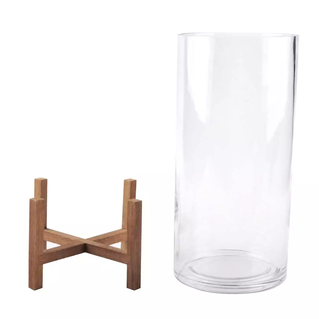 Flash Sale ✨ Glass Candle Holder with Wood Base by Ashland® 🌟 5 Flash Sale ✨ Glass Candle Holder with Wood Base by Ashland® 🌟 - Image 3