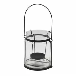 Brand new ⌛ 7.2" Glass Lantern with Black Handle by Ashland® ⭐