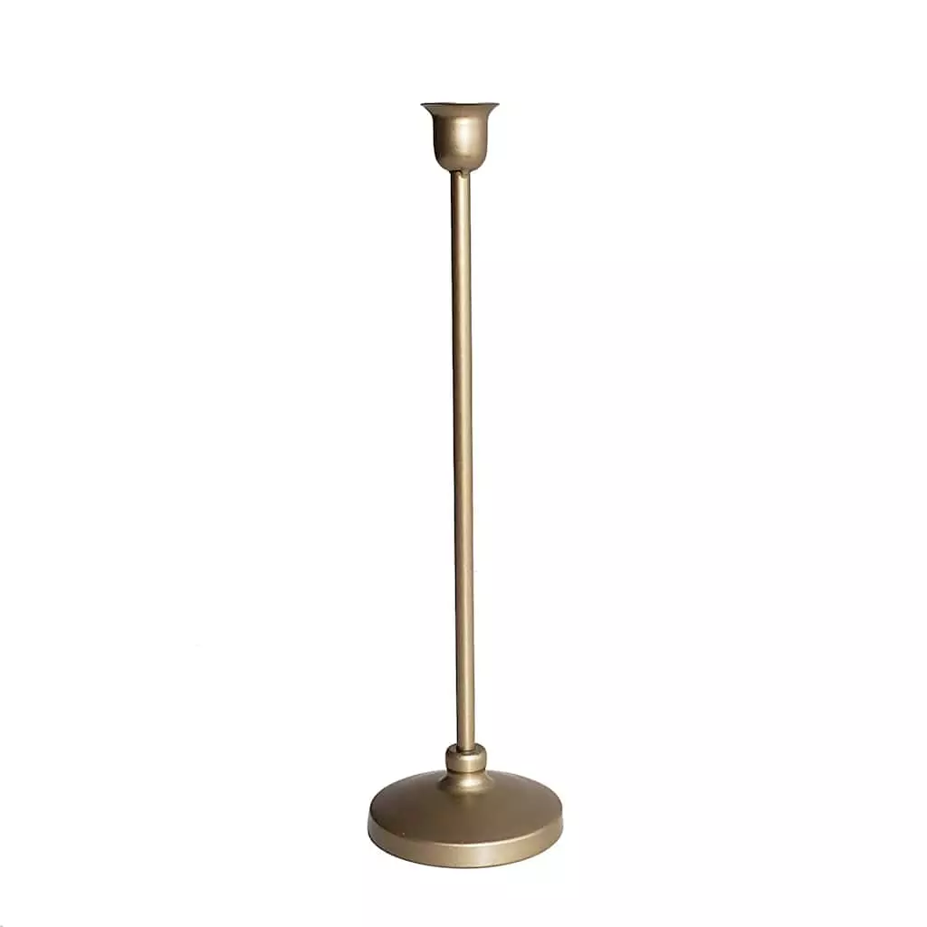 Promo 👍 6 Pack: 12.6" Gold Metal Candle Holder by Ashland® 🥰 3 Promo 👍 6 Pack: 12.6" Gold Metal Candle Holder by Ashland® 🥰