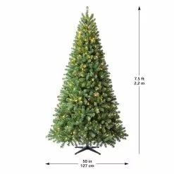 Cheapest 🥰 7.5ft. Pre-Lit Whistler Pine Artificial ⌛ Christmas Tree, Color Changing LED Lights by Ashland® ❤️ -Michaels Store 10635064 21