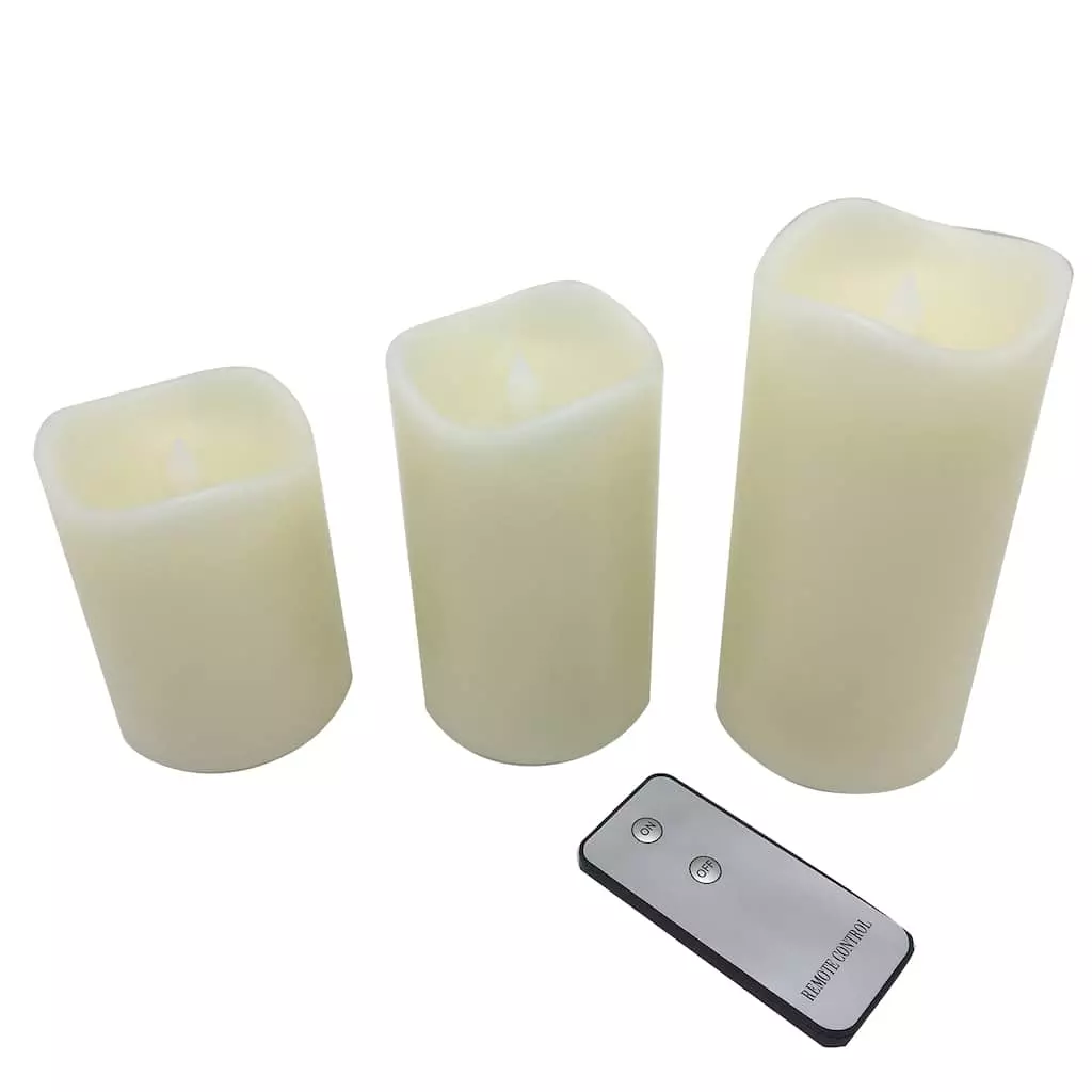 Promo 👏 6 Pack: LED Flame Pillar Candle Set by Ashland® ⭐ 3 Promo 👏 6 Pack: LED Flame Pillar Candle Set by Ashland® ⭐