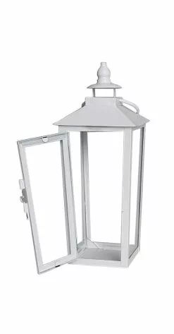 Cheap 😍 12.2" White Metal Lantern by Ashland® 🌟 -Michaels Store 10638433 4