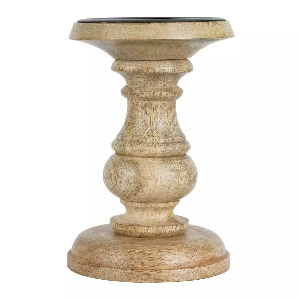 Best Sale ⭐ Wood Carved Pillar Candle Holder by Ashland® 👏 3 Best Sale ⭐ Wood Carved Pillar Candle Holder by Ashland® 👏